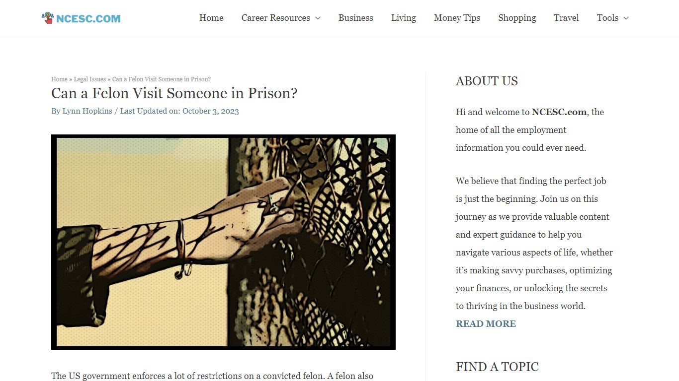 Can a Felon Visit Someone in Prison? - Let's Find Out... - NCESC